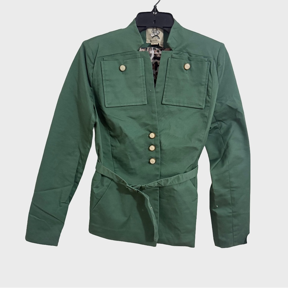 NWT  Alice's Pig Polly's Parka in Emerald Green